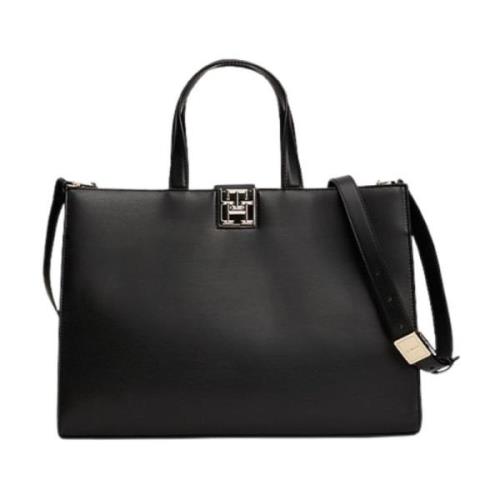 Tommy Hilfiger Dam Reset Satchel Väska Black, Dam