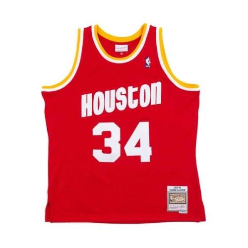 Mitchell & Ness Houston Rockets Hakeem Olajuwon Jersey 1993-94 Red, He...