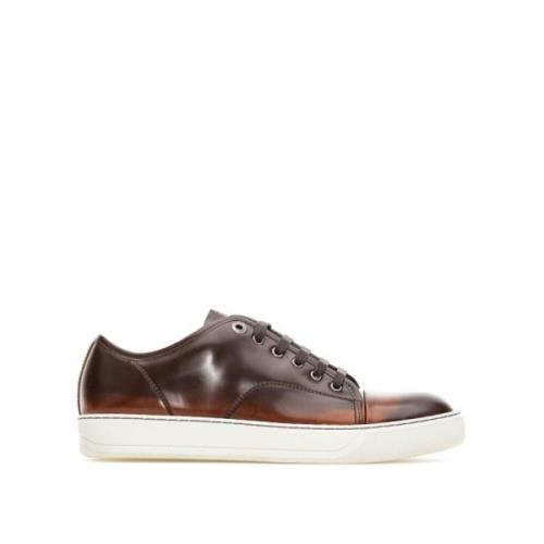 Lanvin Mode Sneakers Svart SP Brown, Herr