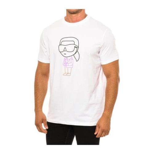 Karl Lagerfeld Klassisk T-shirt med korta ärmar White, Herr