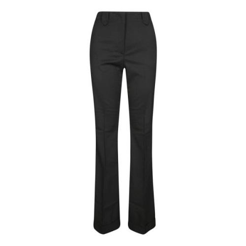 Andamane Flared Ull Stretch Byxor Black, Dam