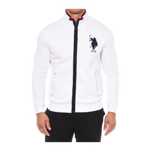 U.s. Polo Assn. Hoodie med dragkedja White, Herr