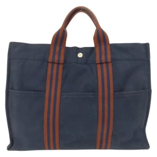 Hermès Vintage Pre-owned Canvas totevskor Blue, Dam