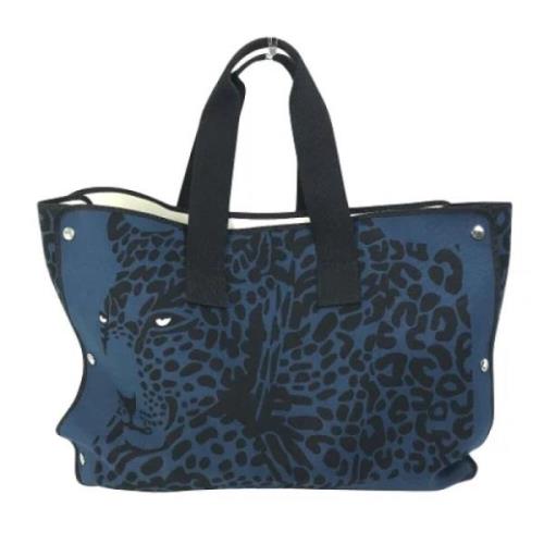 Hermès Vintage Pre-owned Bomull totevskor Blue, Dam