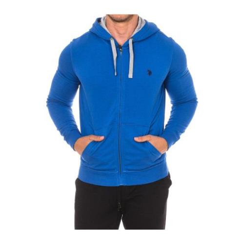 U.s. Polo Assn. Hoodie med dragkedja Blue, Herr