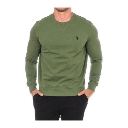 U.s. Polo Assn. Rundhalsad Sweatshirt Green, Herr