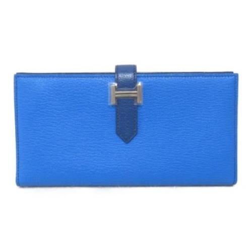 Hermès Vintage Pre-owned Laeder plnbcker Blue, Dam