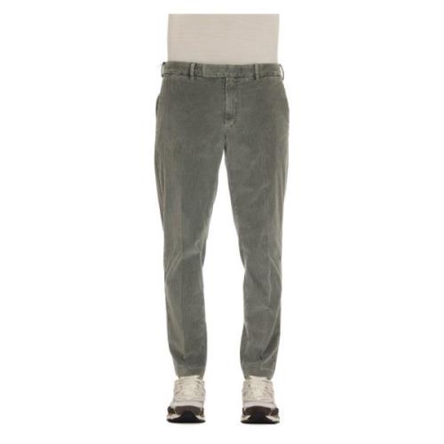 PT Torino Grön Corduroy Byxor Rebel Fit Green, Herr