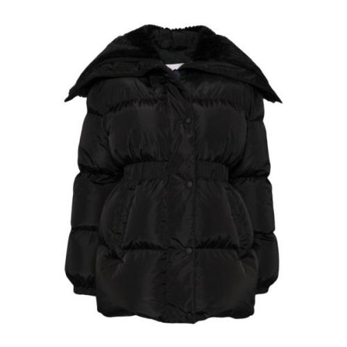 Moncler Svarta Vinterrockar Black, Dam