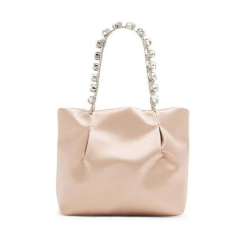 Aquazzura Snygg Mini Tote Väska Beige, Dam