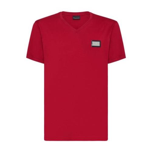 Billionaire Avslappnad Bomull T-shirt Wadcmtk7647Bte014N13 Red, Herr