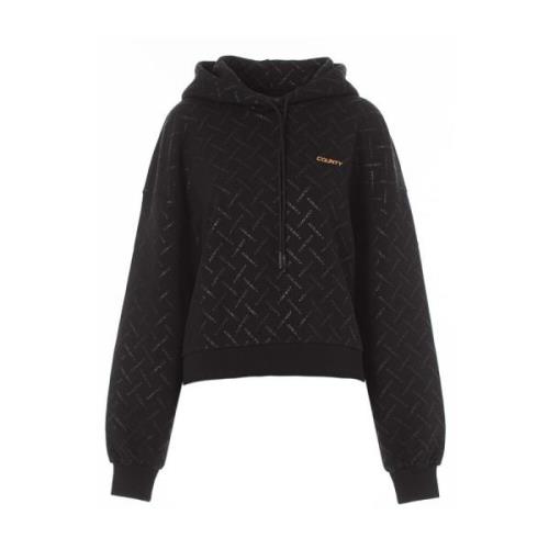 Marcelo Burlon Fleece Sweatshirt Black, Dam