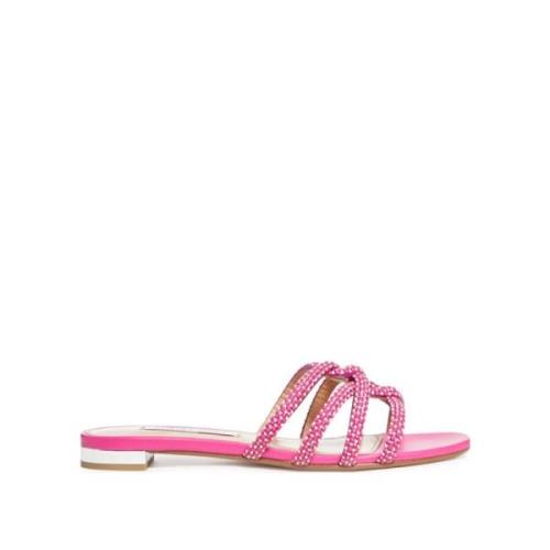 Aquazzura Eleganta Sommarsandaler för Kvinnor Pink, Dam