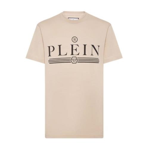 Philipp Plein Stilren T-shirt med Unik Design Beige, Herr