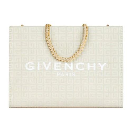 Givenchy Medium G Tote Shopping Bag Canvas Beige, Dam