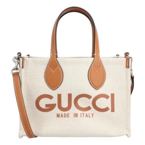 Gucci Canvas totevskor Beige, Dam