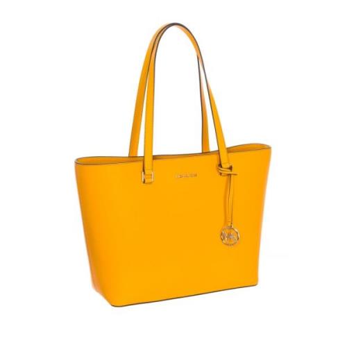 Michael Kors Elegant Läder Tote Väska Yellow, Dam