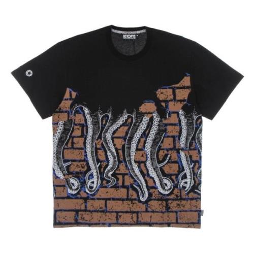 Octopus Svart Octopus Logo Tee Multicolor, Herr