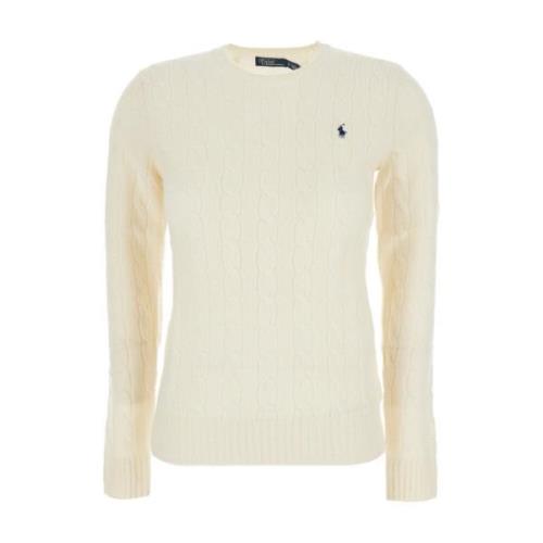 Polo Ralph Lauren Vit Tröja Julianna Pullover White, Dam