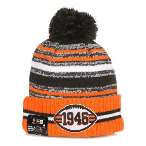 New Era Cleveland Browns Pom Pom Beanie Hat Multicolor, Herr