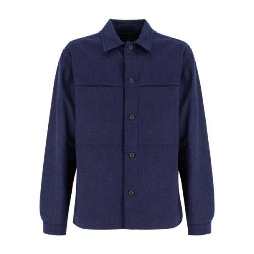 Paul & Shark Ficka Overshirt Blue, Herr