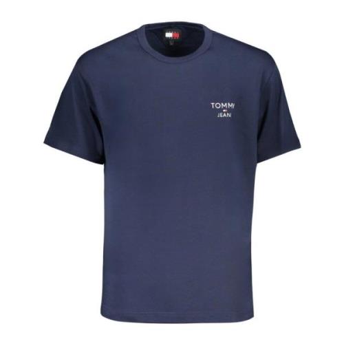 Tommy Hilfiger Blå T-shirt med logobroderi Blue, Herr