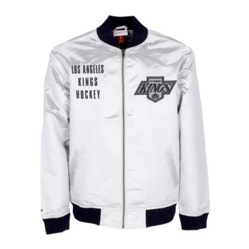 Mitchell & Ness NHL Team Bomberjacka Lätt Satin White, Herr