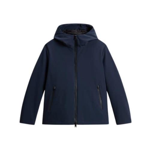 Woolrich Blå Softshelljacka för Män Blue, Herr