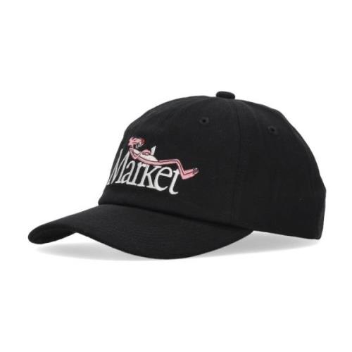 Market Pink Panther Böjd Skärmkeps Black, Unisex