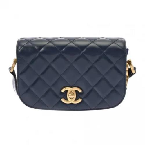 Chanel Vintage Pre-owned Mocka chanel-vskor Blue, Dam