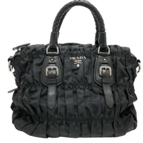 Prada Vintage Pre-owned Tyg prada-vskor Black, Dam