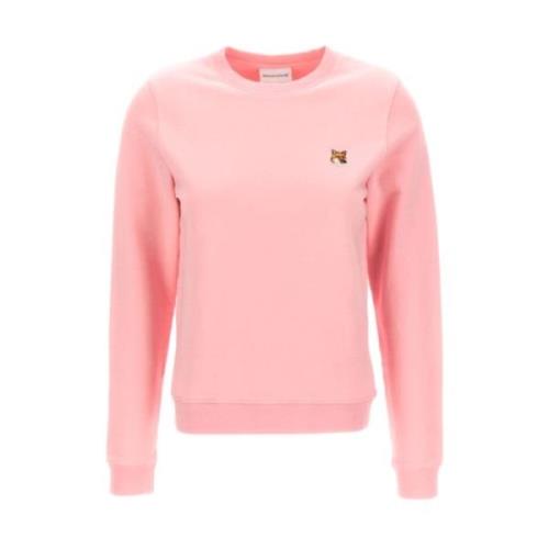 Maison Kitsuné Stilig Sweatshirt för Män Pink, Dam