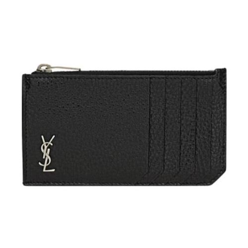 Saint Laurent Stilren Plånbok för Män och Kvinnor Black, Herr