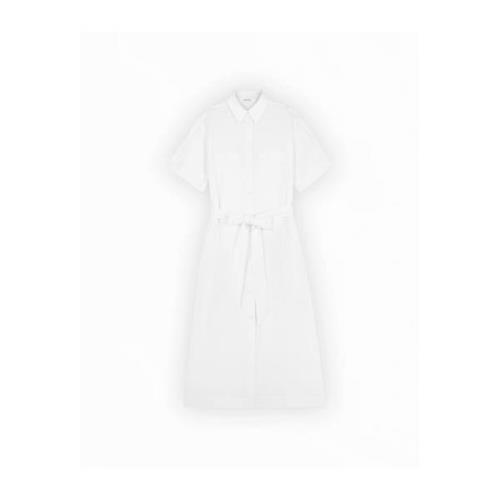 Maison Kitsuné Snygg Klänning White, Dam