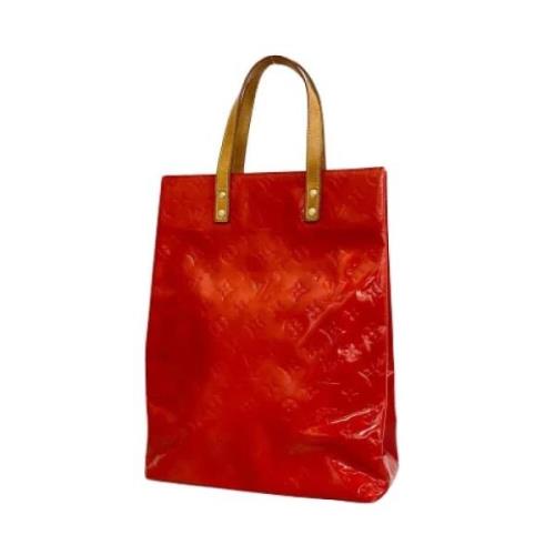 Louis Vuitton Vintage Pre-owned Laeder totevskor Red, Dam