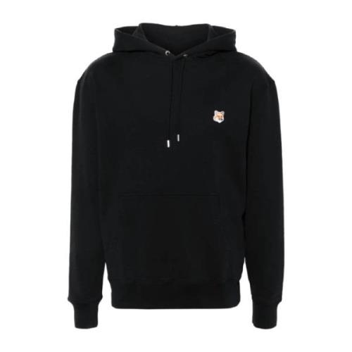 Maison Kitsuné Stilren Sweatshirt för Män Black, Herr