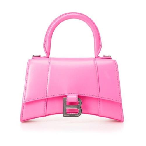 Balenciaga Stilren Läder Väska Pink, Dam