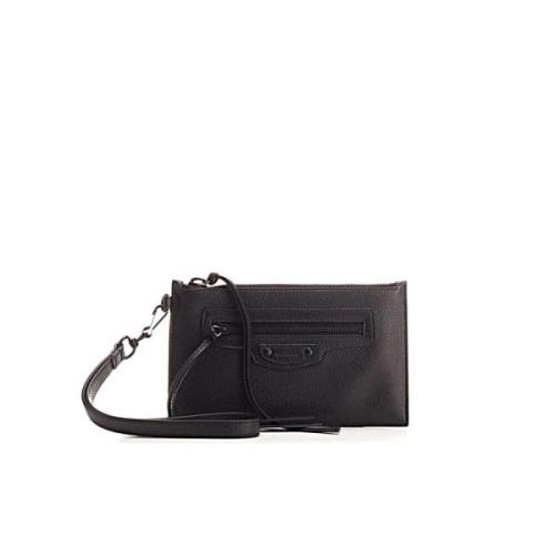 Balenciaga Stilren Läder Väska Black, Herr