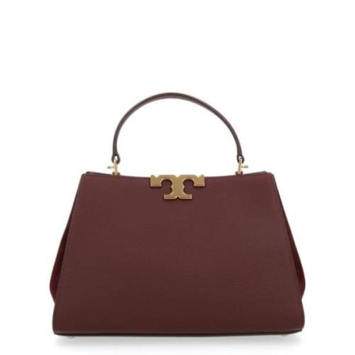 Tory Burch Pebbled Satchel Väska Red, Dam