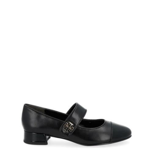 Tory Burch Cap-Toe Mary Jane Ballet Skor Black, Dam