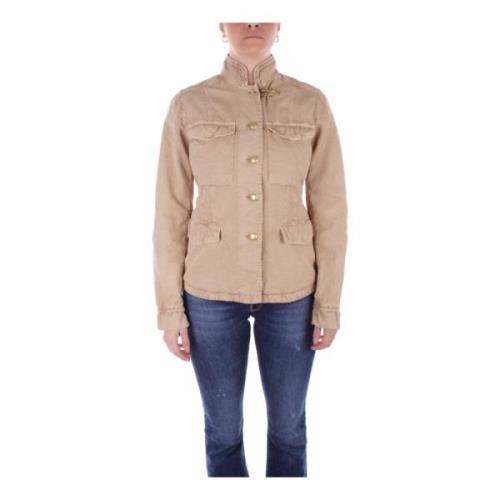 Fay Light Jackets Beige, Dam