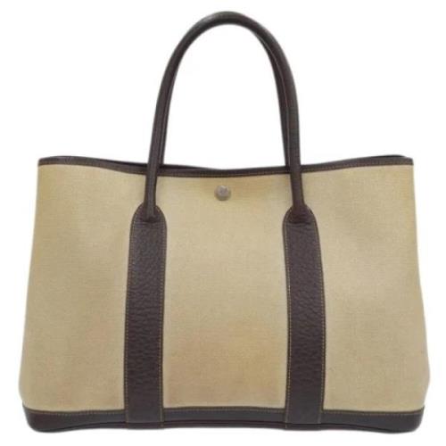 Hermès Vintage Pre-owned Canvas totevskor Beige, Dam