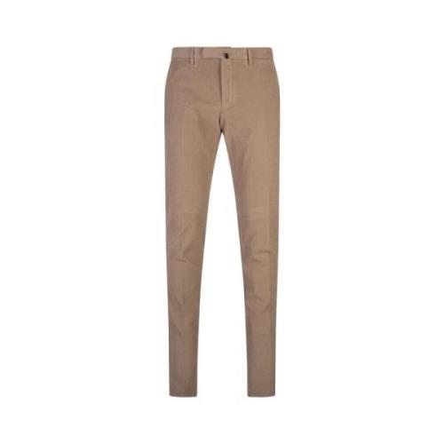 Incotex Slim Fit Corduroy Byxor Brun Brown, Herr