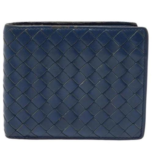 Bottega Veneta Vintage Pre-owned Laeder plnbcker Blue, Herr