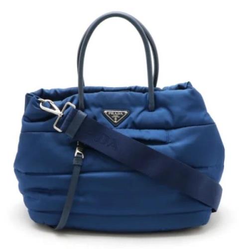 Prada Vintage Pre-owned Laeder totevskor Blue, Dam