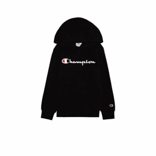 Champion Svart broderad logotyp huvtröja Black, Herr