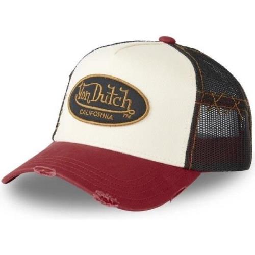 VON Dutch Röd/vit trucker keps Multicolor, Unisex