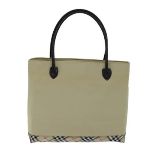 Burberry Vintage Pre-owned Tyg totevskor Beige, Dam