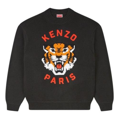 Kenzo Lucky Tiger Ulltröja Black, Herr