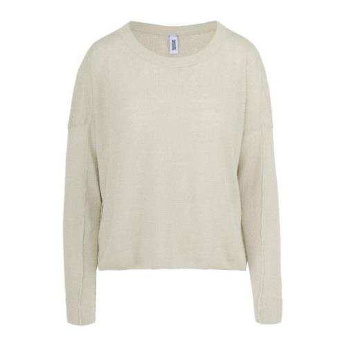 BomBoogie Round-neck Knitwear Beige, Dam